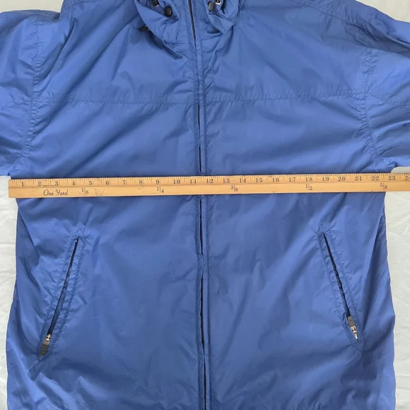 ProSpirit Windbreaker Jacket Mens M Blue Removable Hood - Picture 8 of 9